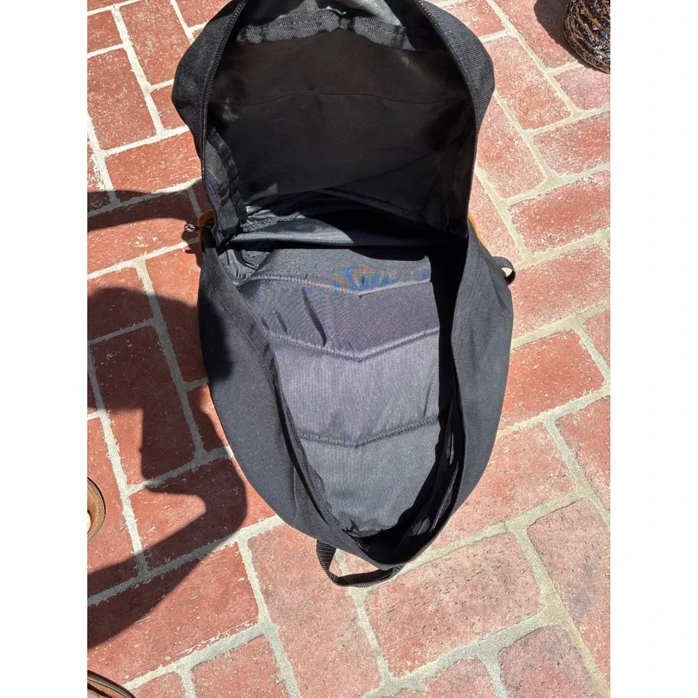 Spalding Backpack Unisex One Size Black Suede Bottom Vintage 90s Gorpcore Bag
